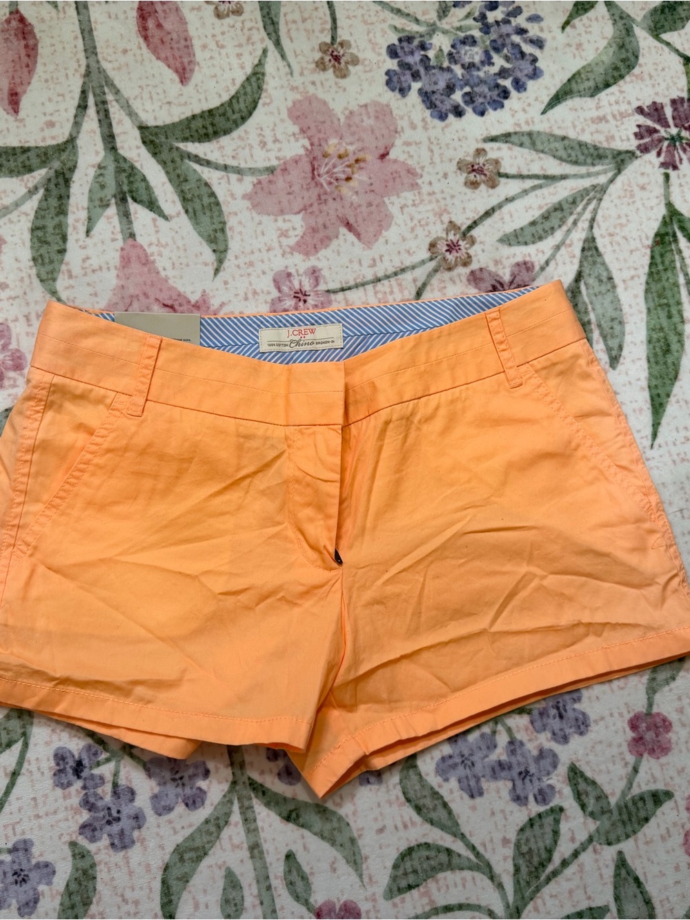 J. Crew Peach Cotton Chino Women's Shorts